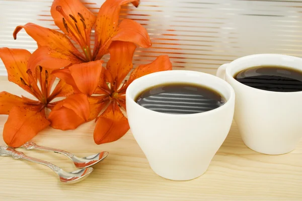 Кофе на двоих — стоковое фото