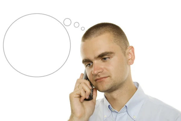 Empresario hablando por teléfono —  Fotos de Stock