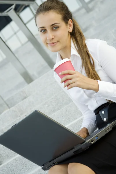 Coffee and Work — Stock Photo, Image