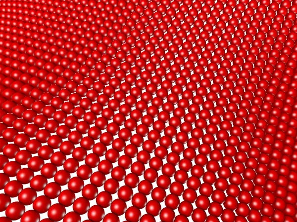 stock image Red spheres structured as grid array