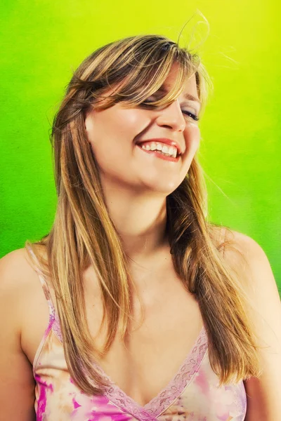Beautiful blonde smiling — Stock Photo, Image