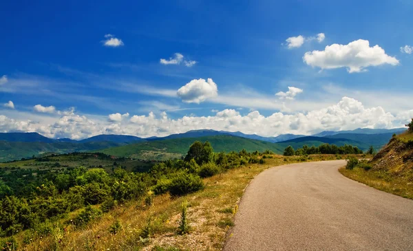 stock image Road in the middle of a rural area