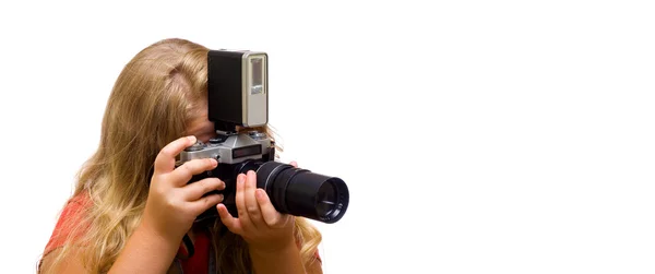 Junger Fotograf — Stockfoto