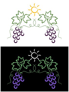 Grape background. clipart