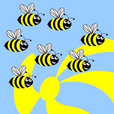 Bees. clipart