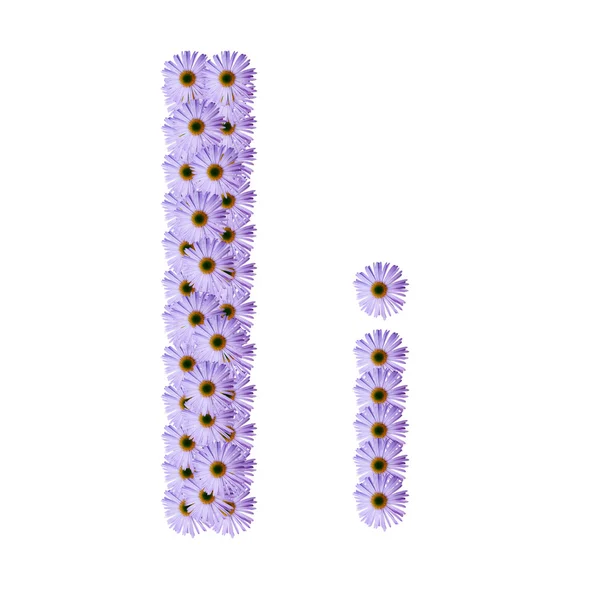 Çiçek alfabesi — Stok fotoğraf