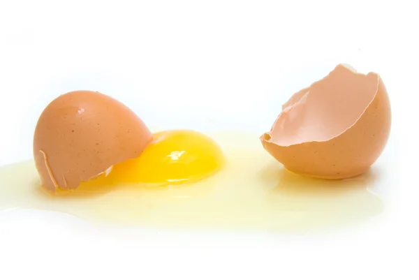 Stock image Three yellow chicken eggs