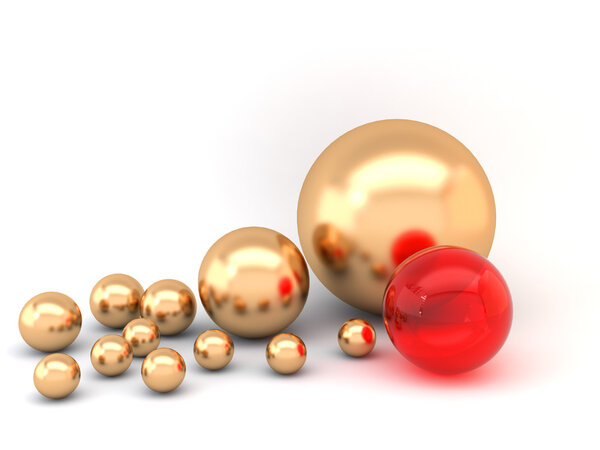 Abstract spheres background