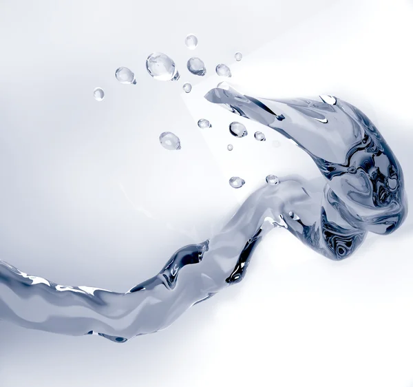 流れる水ストリーム 3 d レンダリング — ストック写真