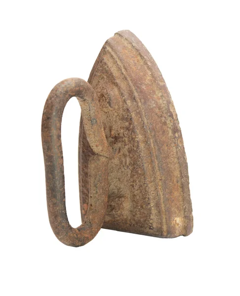 Vintage iron isolated on white — Stock Photo, Image