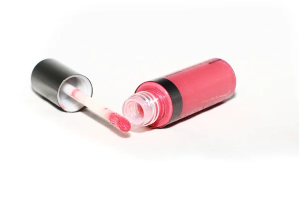 Lápiz labial rojo en un tubo — Foto de Stock