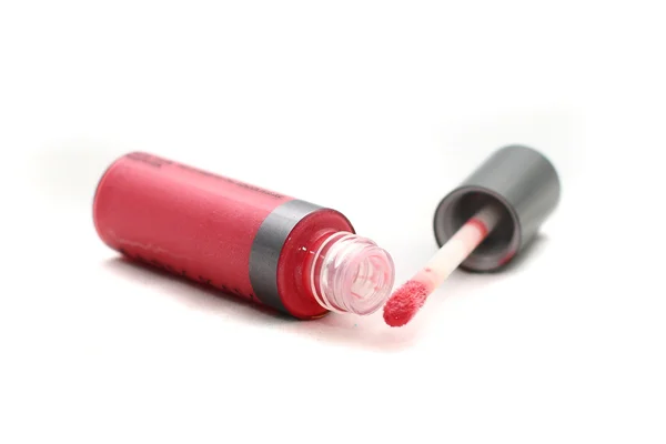 Rouge à lèvres rouge brillant dans un tube — Photo