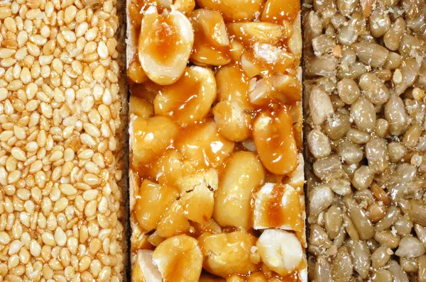 Barra di miele e noci — Foto Stock