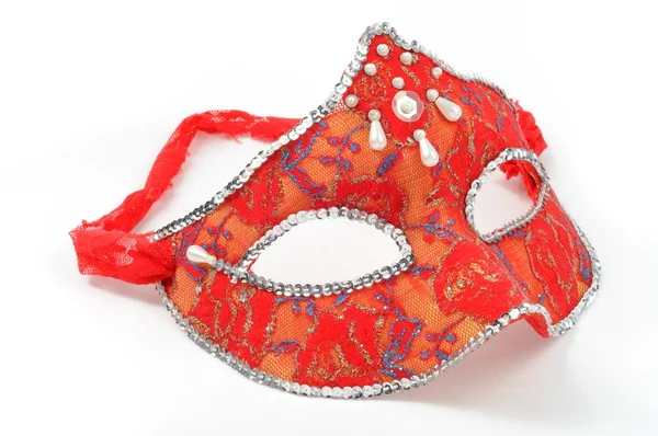 Venetian red mask — Stock Photo, Image