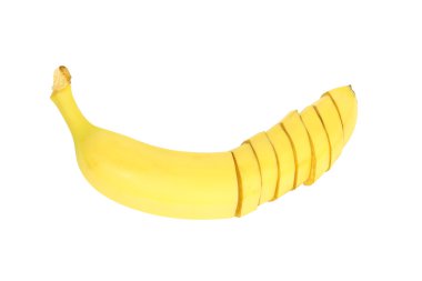 Sleced bananas clipart