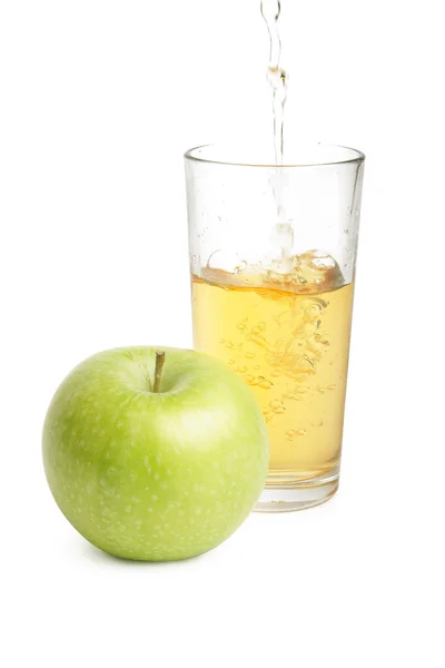 Apple and juice — Stock Photo, Image