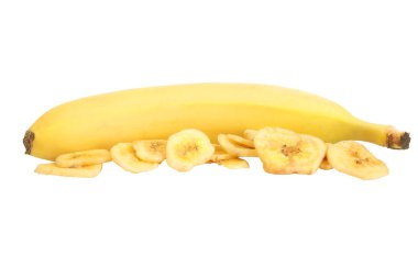 Sleced dried bananas clipart