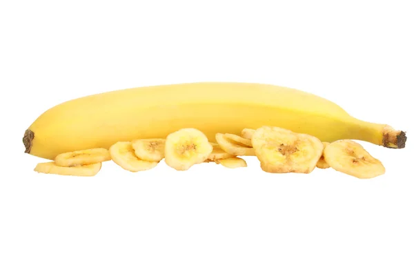 Sleced 香蕉干 — 图库照片