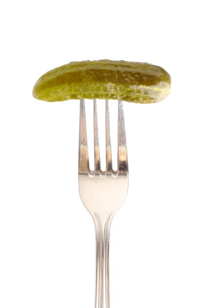 黄瓜上叉 — 图库照片