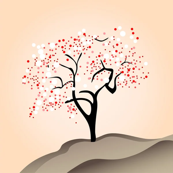 Cerisier — Image vectorielle