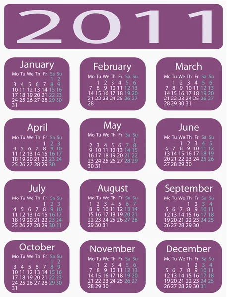 stock vector Calendar 2011