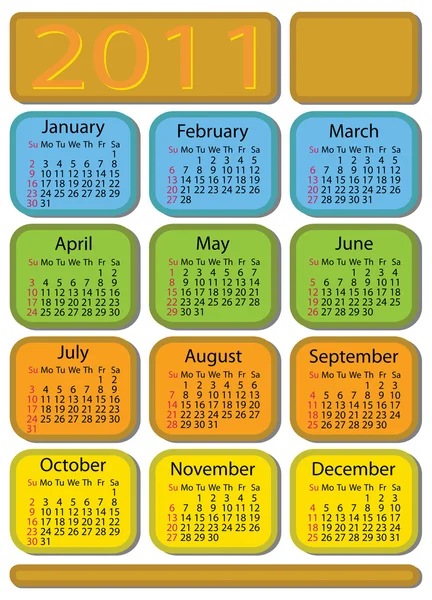 stock vector Calendar 2011