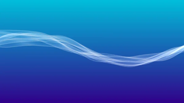 Fondo tridimensional de onda azul —  Fotos de Stock