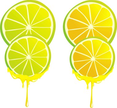 Stilyzed lemon lemon and hooney cloves clipart