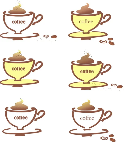 Taza de café estilizada —  Fotos de Stock