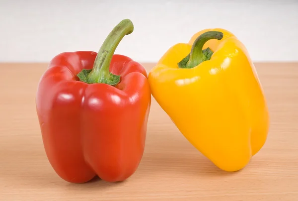 Two pepper on the table — Stock Photo, Image