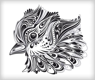 Abstract bird clipart