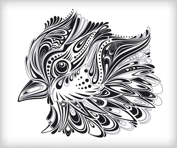 Pájaro abstracto — Vector de stock
