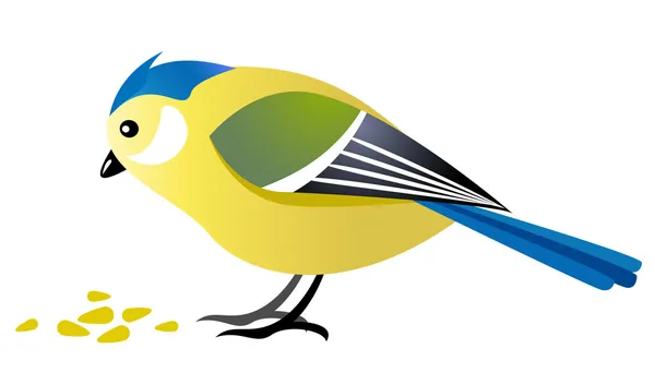 Милий птахів годування — стоковий вектор