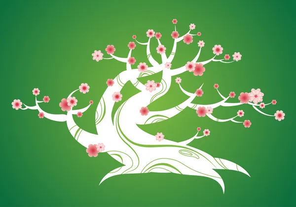 Tavaszi bonsai — Stock Vector