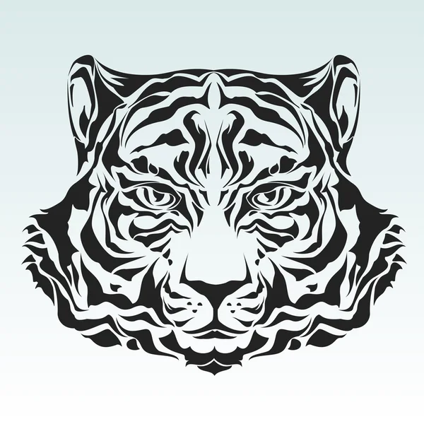 Tygří hlava — Stockový vektor