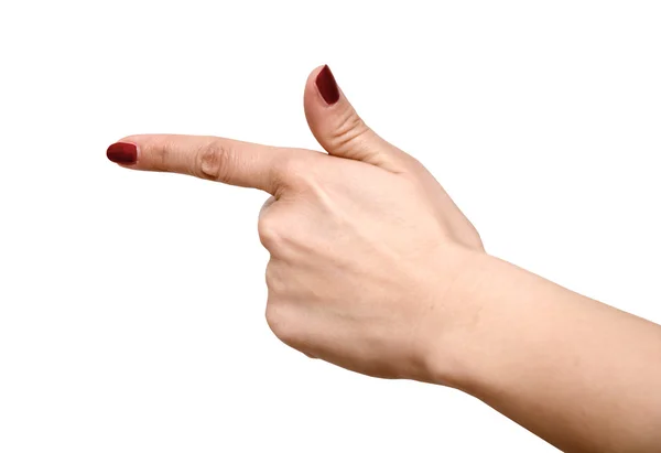 Index finger aimed — Stock Photo, Image