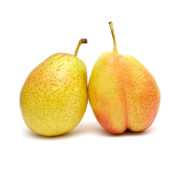 Ripe pears isolated on the white — Stock Photo, Image