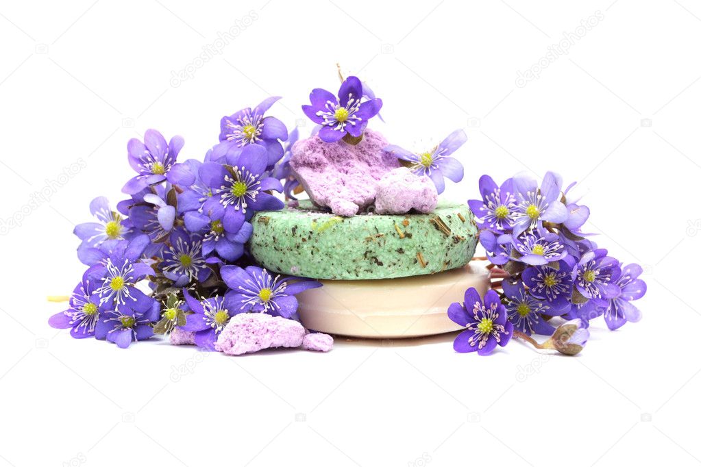 Organic herbal soap, shampoo and dry flower
