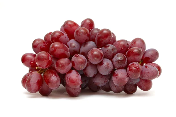 Roter Traubenstrauß auf weißem — Stockfoto