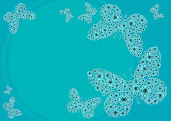 壁紙蝶のテンプレート — ストックベクタ