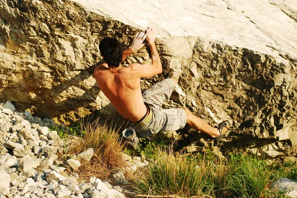 Free climbing — Stock Photo, Image