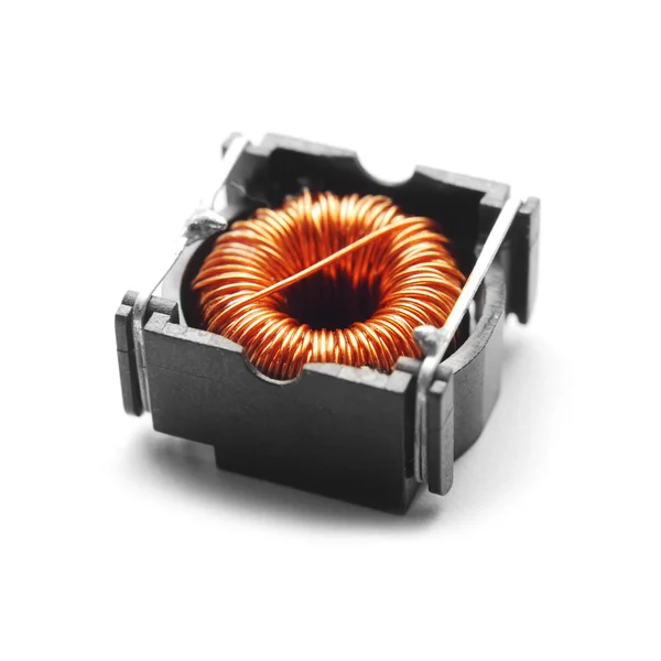Copper wire coil — Stock Photo, Image