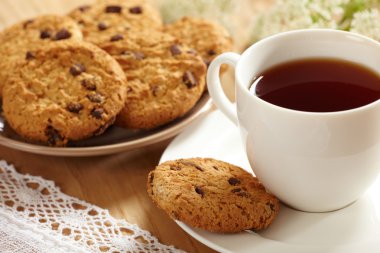 Tea and cookies clipart