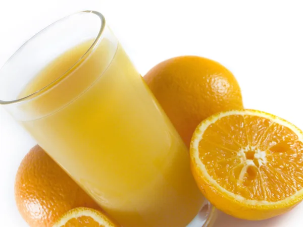 Sumo de laranja isolado — Fotografia de Stock
