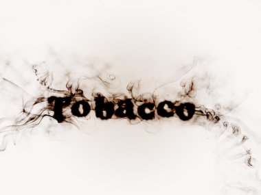 Word in smoke clipart