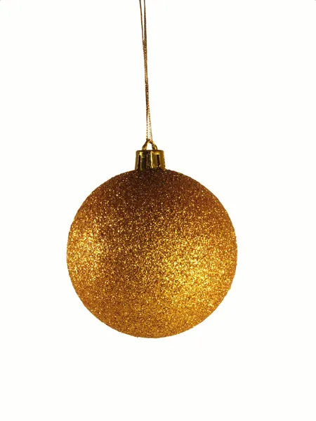 Goldener Weihnachtsschmuck — Stockfoto