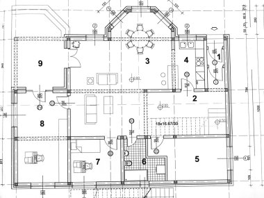 Architectural plan clipart