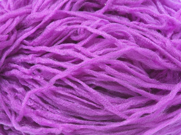 Violet synthetic yarn — Stock Photo, Image