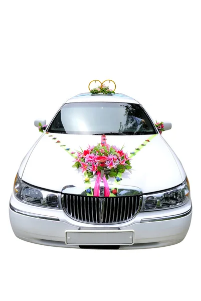 Esküvői autó Stock Kép