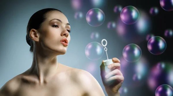 肥皂泡 — 图库照片